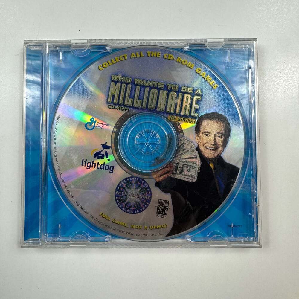 Who Wants To Be A Millionaire CD-ROM 1st Edition General Mills Cereal PC Game